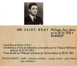 De SAINT REMY Philippe