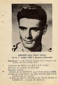 MEMAIN Jean
