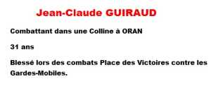  Jean-Claude GUIRAUD 
 

ORAN
