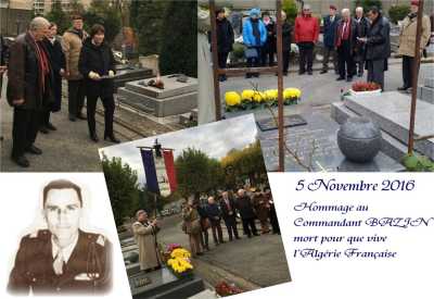 Tombe du Commandant    
Paul BAZIN  
 GARCHES le 5 Novembre 2016
