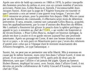   Colonel Jean GOREL   
Jean Jacques SUSINI 
Gilles BUSCIA 
Hubert BASSOT
