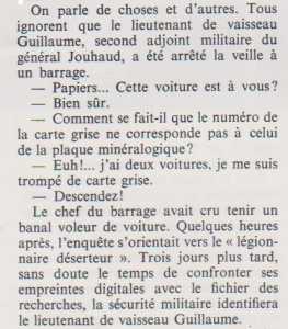  Arrestation du Lieutenant GUILLAUME
