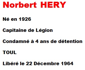  Capitaine  Norbert HERY 
