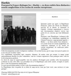 Photo-titre pour cet album: Les HARKIS BLANCS