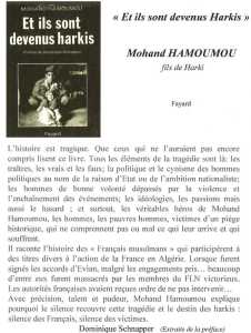 Et ils sont devenus HARKIS  
----
Mohand HAMOUMOU
