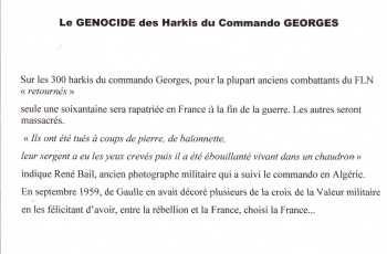  Le GENOCIDE du Commando GEORGES
