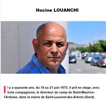  Hocine LOUANCHI 
---- 
Camp de ST MAURICE L'ARDOISE 
----
   VIDEO
