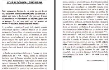   AGOUNI NESSOUK  
Pour le tombeau d'un Harki