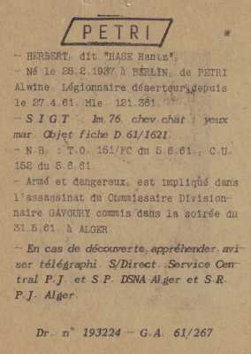   Herbert PETRI 