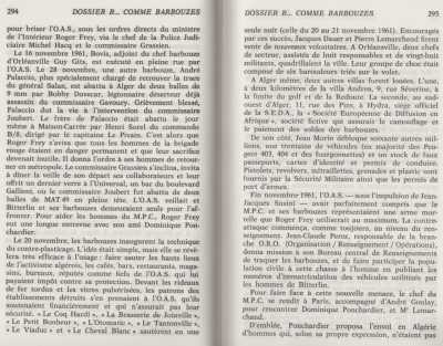  DOSSIER B ... Comme BARBOUZES
Pages 294 - 295 
PALACCIO abattu par  Henri SOREL 
