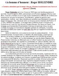   Roger HOLEINDRE  
Biographie