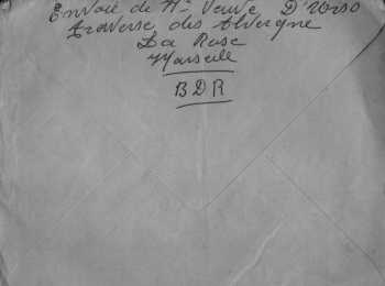 Lettre de Mme Veuve D'HORSO