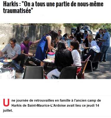 Retrouvailles en famille
des Harkis de SAINT-MAURICE