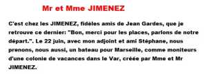  Mr et Mme JIMENEZ 

