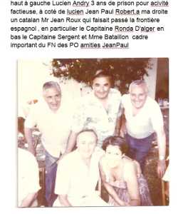 Lucien ANDRY
 Jean-Paul ROBERT 
Jean ROUX 
Capitaine SERGENT 
Mme BATAILLON
