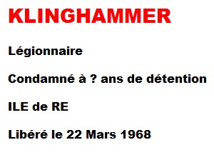  KLINGHAMMER 
