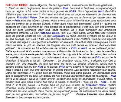  Fritz-Karl HEISE 
Biographie