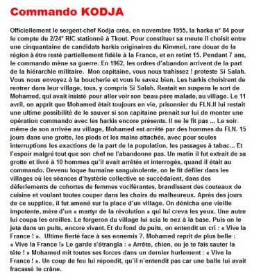  La fin du Commando KODJA 

