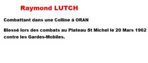  Raymond LUTCH  

ORAN
