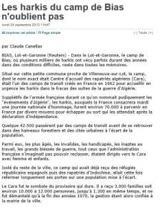 Les HARKIS du camp de BIAS 
n'oublieront pas ...
----
    VIDEO 