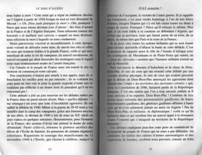  Le Peuple de France se bouchait
les oreilles pour ne pas entendre nos appels.
Il se voilait les yeux pour ne rien voir
