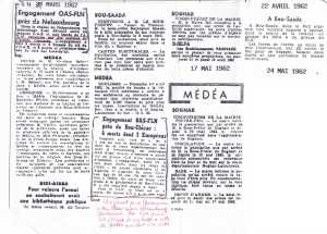  Maquis de NELSONBOURG 
----
 24 Mars 1962
Engagement OAS / FLN
