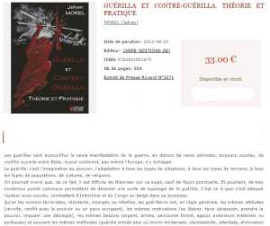  Jehan MOREL 
---- 
GUERILLA et CONTRE-GUERILLA
