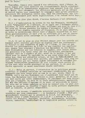  Lettre du Lieutenant CUCHERAT 
au Vice-Amiral d'ESCADRE
