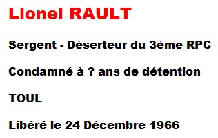  Sergent  Lionel RAULT 
