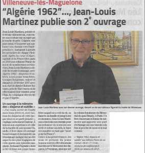  ALGERIE 1962 
par Jean-Louis MARTINEZ
06.61.77.73.66
