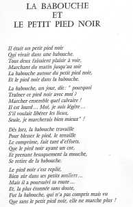  La Babouche et le Pied Noir 
