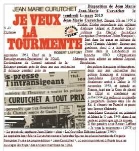  Je Veux la Tourmente 
----
Jean-Marie CURUTCHET 
