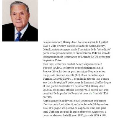  Colonel 
Henry-Jean LOUSTAU

BIOGRAPHIE
