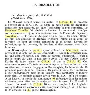  Les derniers jours des CPA 
