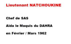   NATCHOUKINE 
Lieutenant SAS