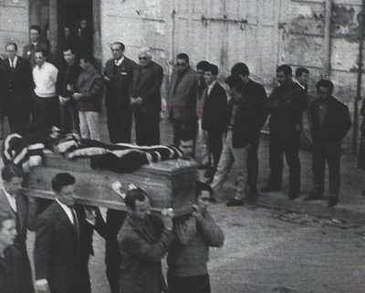  MERS EL KEBIR le 3 Mars 1962 
Enterrement de la Famille ORTEGA 

