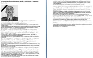  Commandant 
Raymond MUELLE 
Biographie