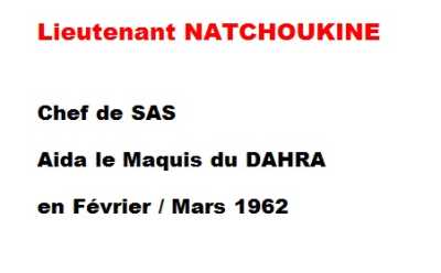   NATCHOUKINE 
Lieutenant SAS