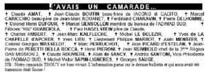  J'avais un  camarade 
2000 - 2001
