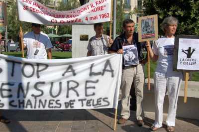  NICE le 9 Septembre 2011  
Manifestation devant la statue 
du parjure
