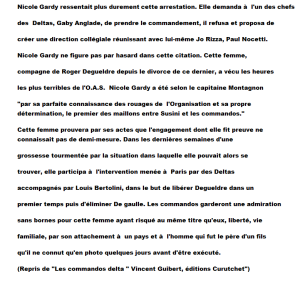  Nicole GARDY 
---- 
Epouse du Capitaine BESINEAU
et Compagne de Roger DEGUELDRE
