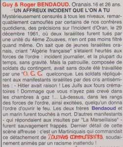  Guy BENDAOUD 
et
Roger BENDAOUD 