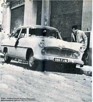  ORAN - Plateau Saint Michel 
Mars 1962
---- 
Bataille de rues entre 
Gendarmes Mobiles 
et Commandos OAS

