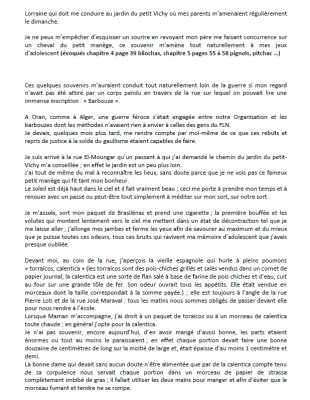 ... un corps pendu  en travers de la rue
sur lequel on pouvait lire une immense
inscription "Barbouze" ...