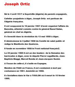   Joseph ORTIZ  
---- 
Biographie
