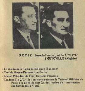  Joseph ORTIZ 
---- 
Fiche de Police
