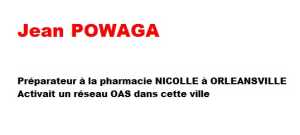   Jean POWAGA   
OAS ORLEANSVILLE

  