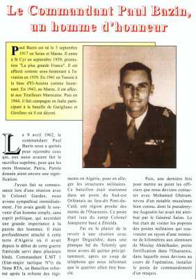  Paul BAZIN 
un homme d'honneur