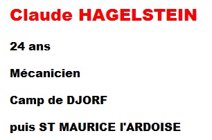  Claude HAGELSTEIN 
 Fils de Paul HAGELSTEIN
