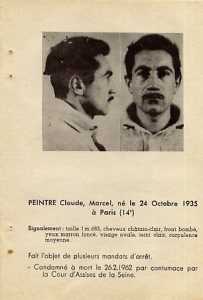  Claude PEINTRE 
Fiche de Police